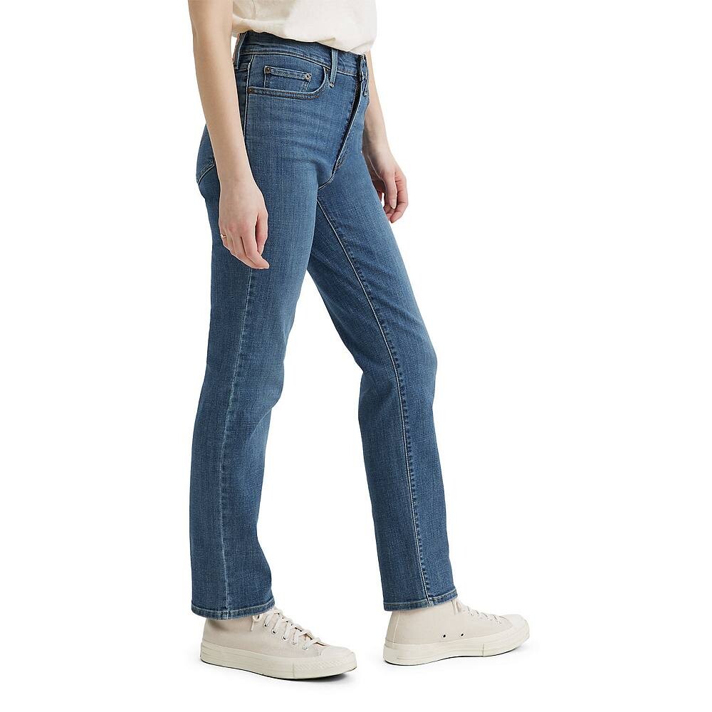 Женские прямые джинсы Levi's 724 с высокой посадкой, цвет Carbon Glow — фото 3