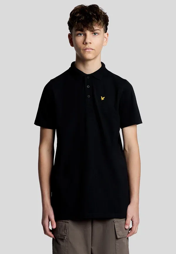 Футболка поло Lyle & Scott Ss Polo Shirts Core Sports Polo, модель Z865, цвет черный — фото 2