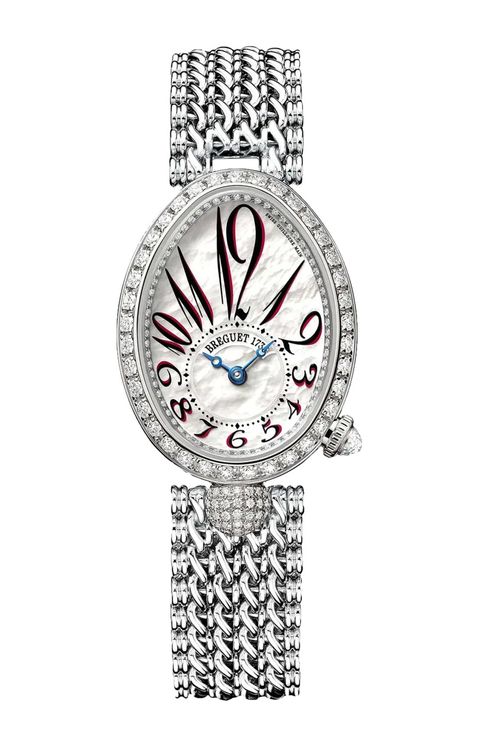 

Часы Breguet Reine de naples 8928 из белого золота с бриллиантами 33 х 24,95 мм