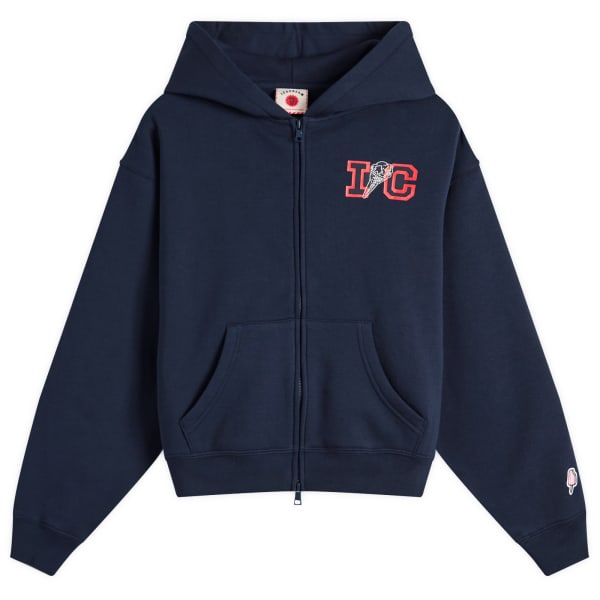 

Укороченная толстовка Cone на молнии Icecream, темно-синий