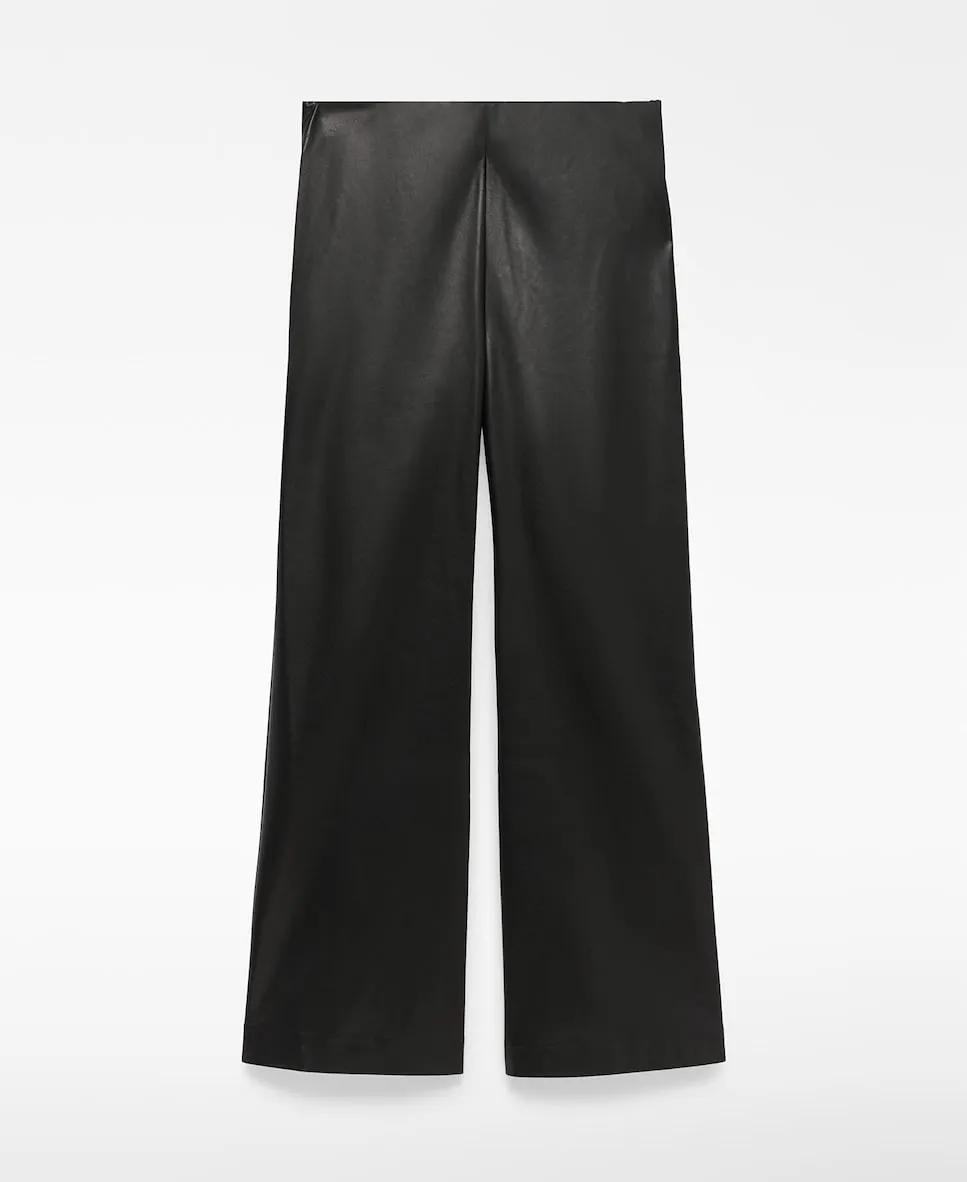 

Женские расклешенные брюки, кожа/не кожа Adolfo Dominguez, черный