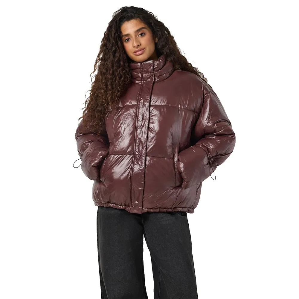 

Шумная Мэй Элли Блестящая пуховая куртка Noisy may, фиолетовый