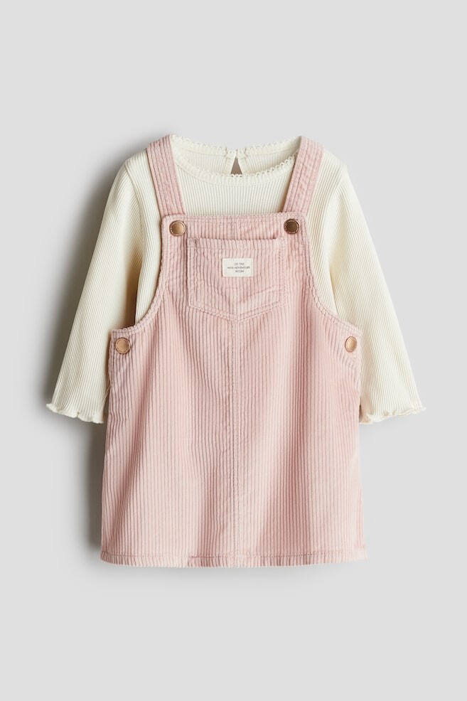 

Костюм-Двойка с платьем и рубашкой H&M, розовый