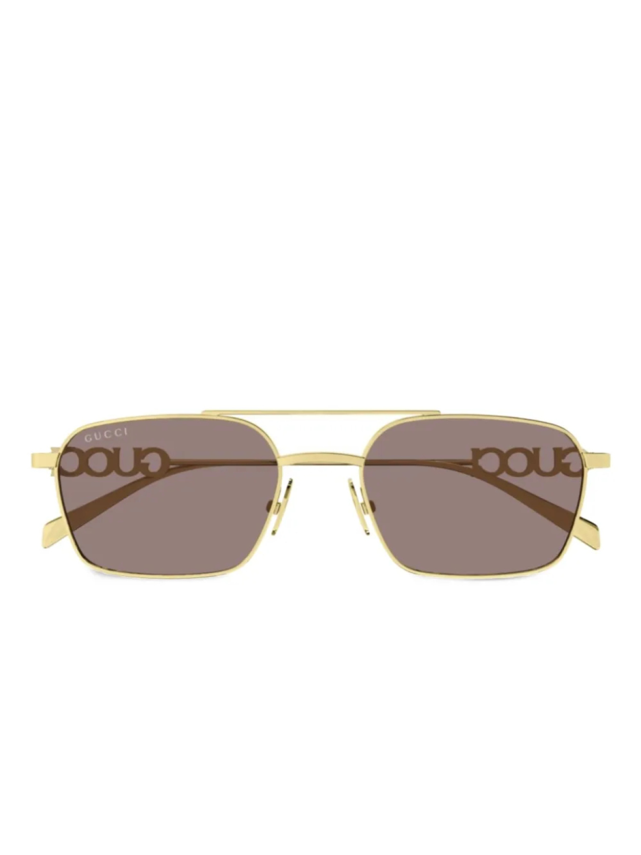 

Gucci Eyewear navigator-frame солнцезащитные очки, золотой