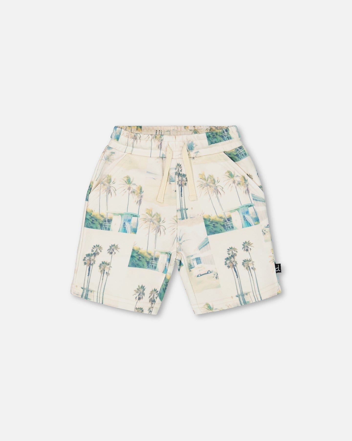 

Шорты для мальчиков Deux par Deux, цвет beige palm tree and teal