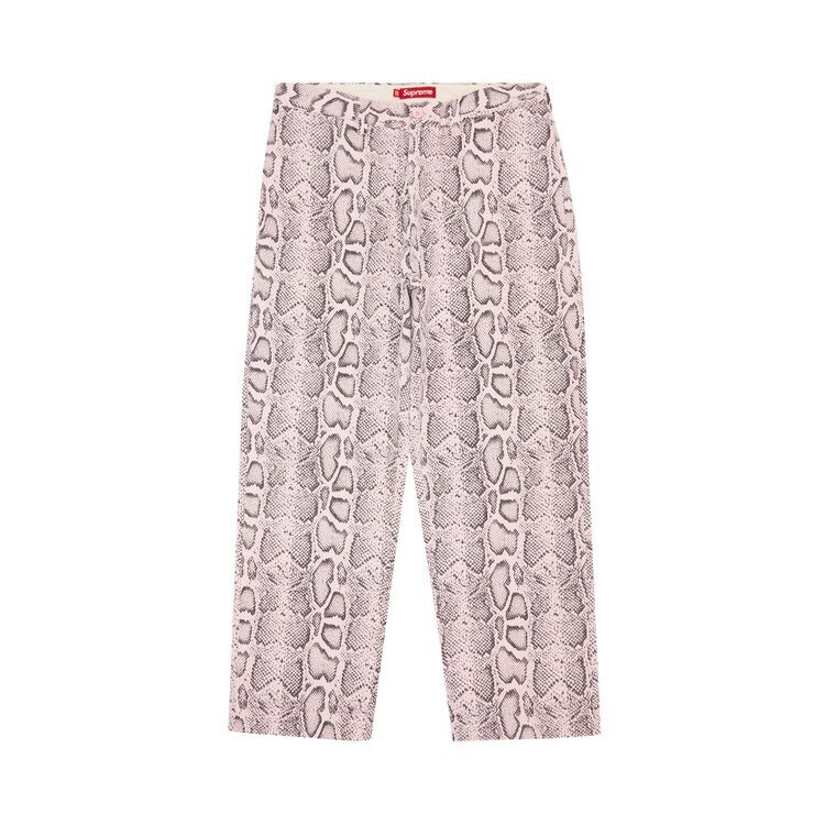 

Брюки Supreme Snake Print Chino Pant, розовый