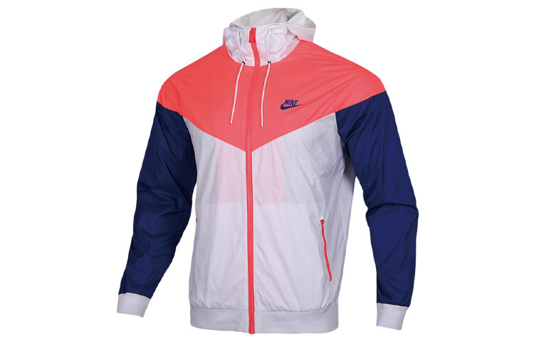 

Куртка мужская синяя/белая/оранжевая Nike, синий/белый/оранжевый