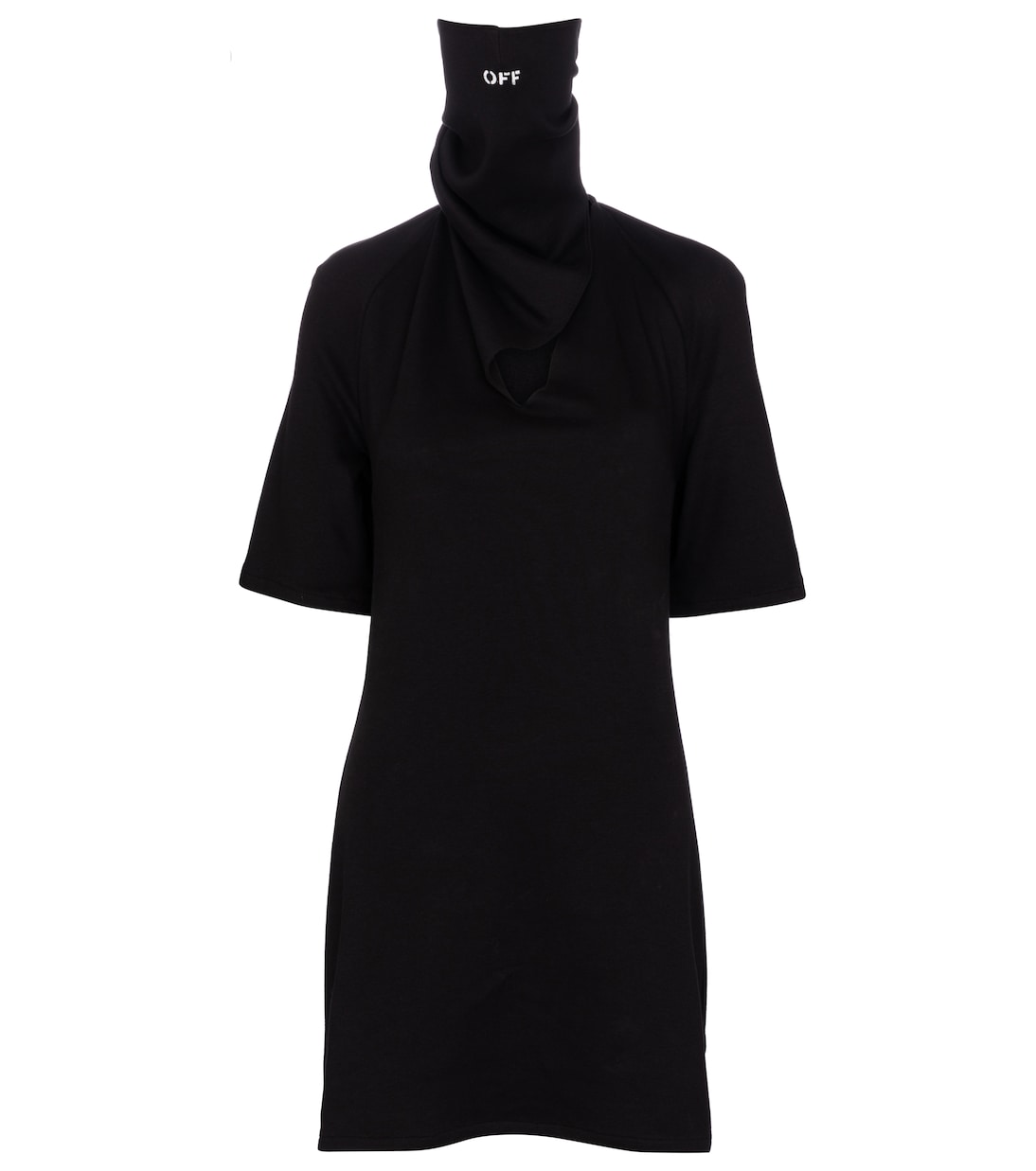 

Мини-платье из хлопкового джерси с банданой Off-White, Black White