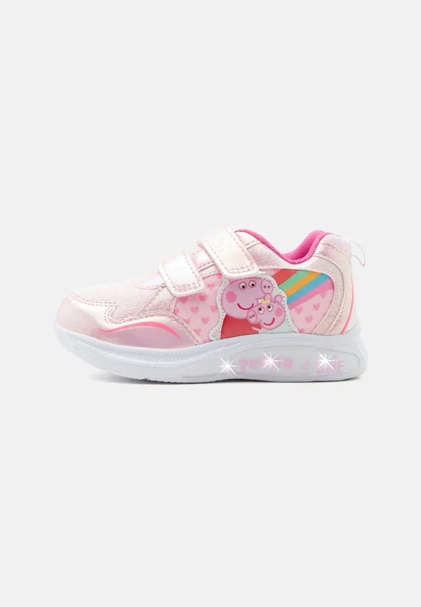 Кроссовки с моргающими лапками свинки пеппы Friboo, Pink