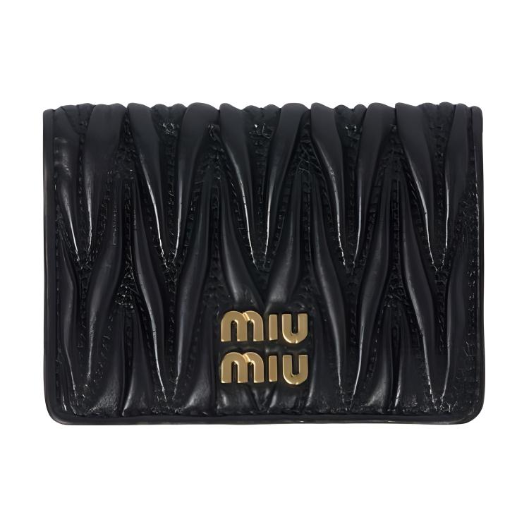 

MIU MIU Кожаный кардхолдер для женщин черный