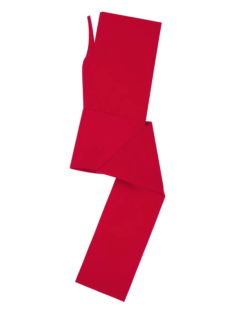 

Платье мини со вставками Courrèges, красный