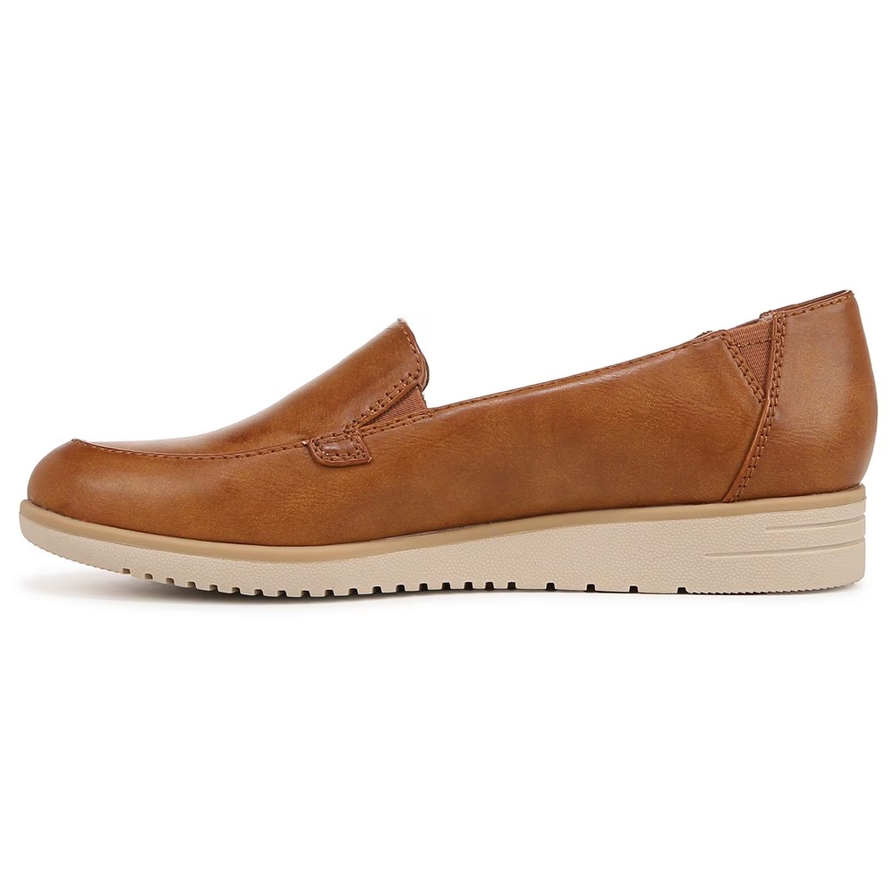 Туфли-лодочки с круглым носком Idea moc toe loafer Soul Naturalizer, gingerbread brown faux leather — фото 4