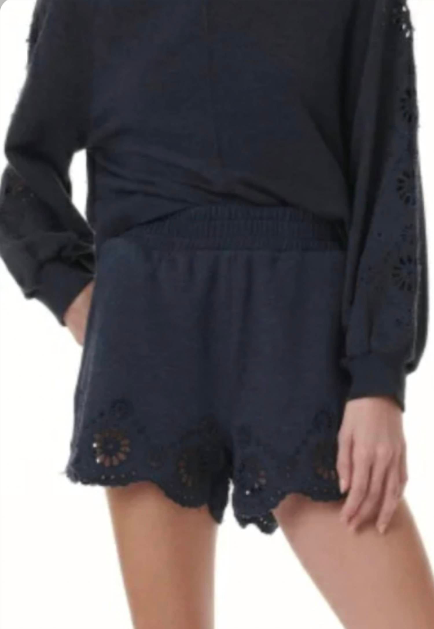 

Свитшот Brynn Eyelet темно-синего цвета Splendid