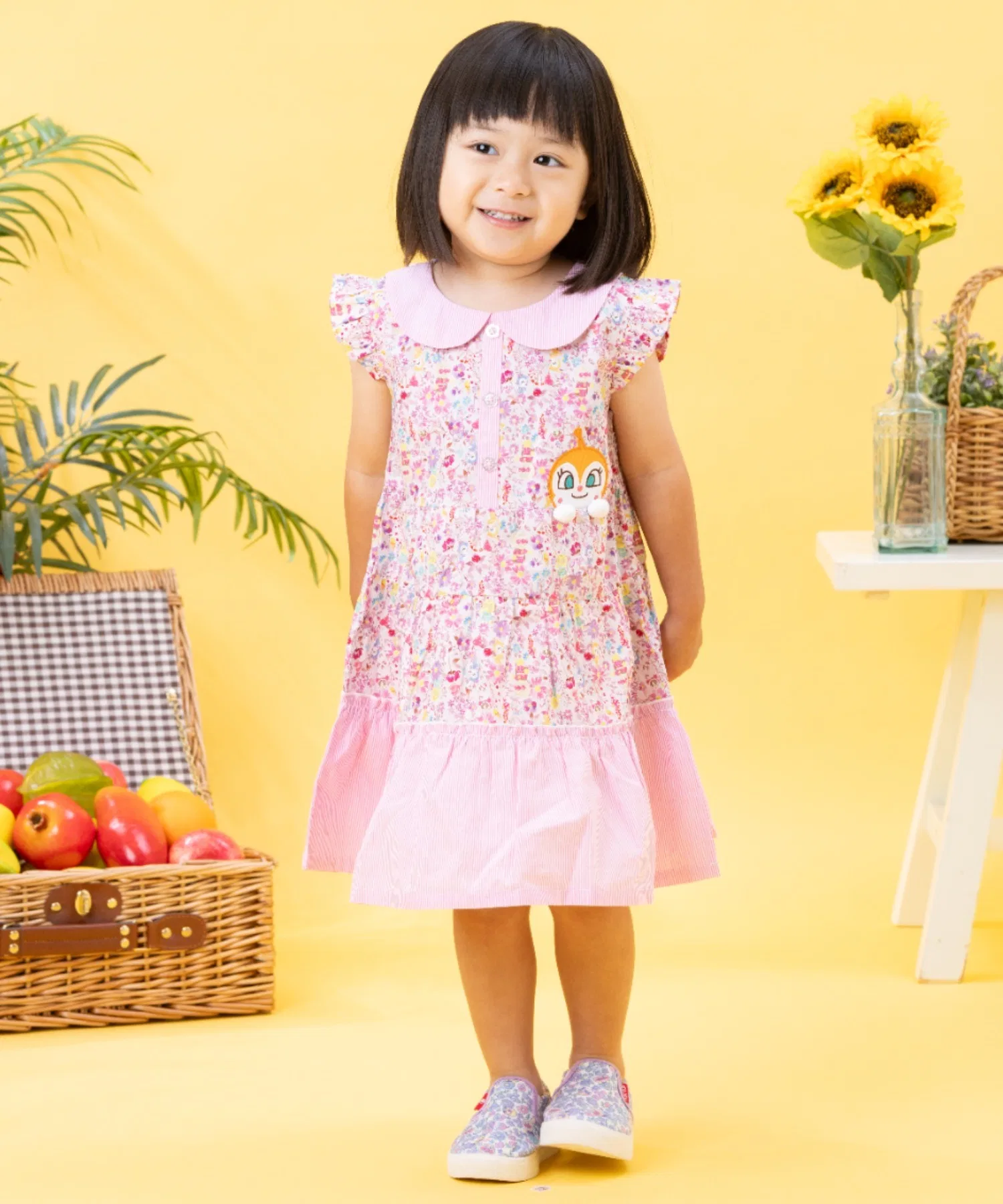 Детское платье ANPANMAN KIDS COLLECTION ひょっこりアップリケワンピース