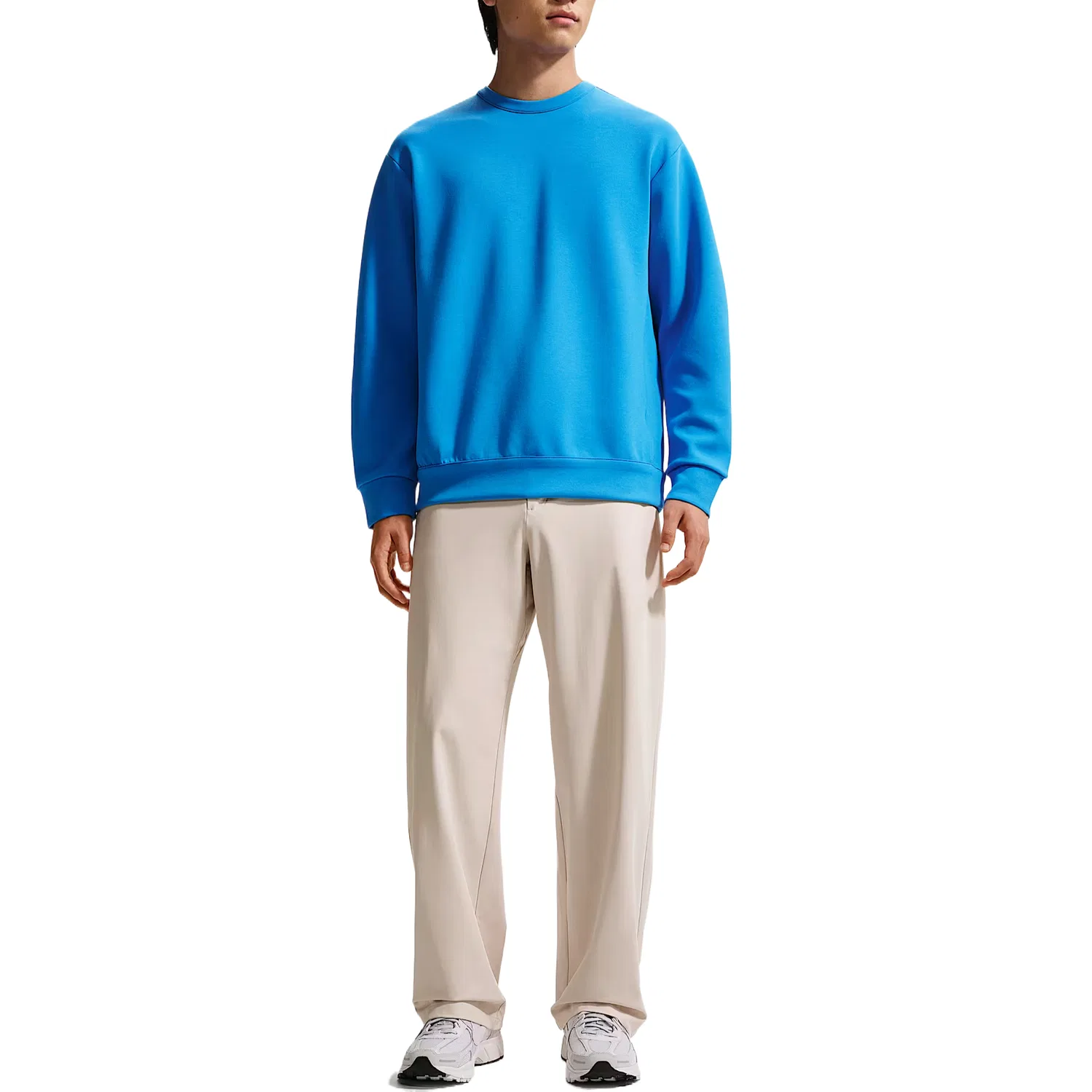 Повседневные брюки Nike Casual Pants Moderate Straight Fit светло-коричневые/белые/серые — фото 3