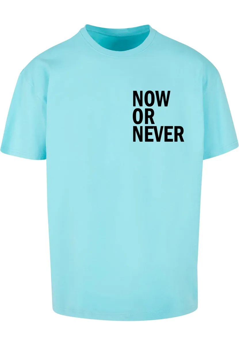 

Футболка Merchcode "Мужская футболка большого размера Now Or Never Heavy Oversize", синий