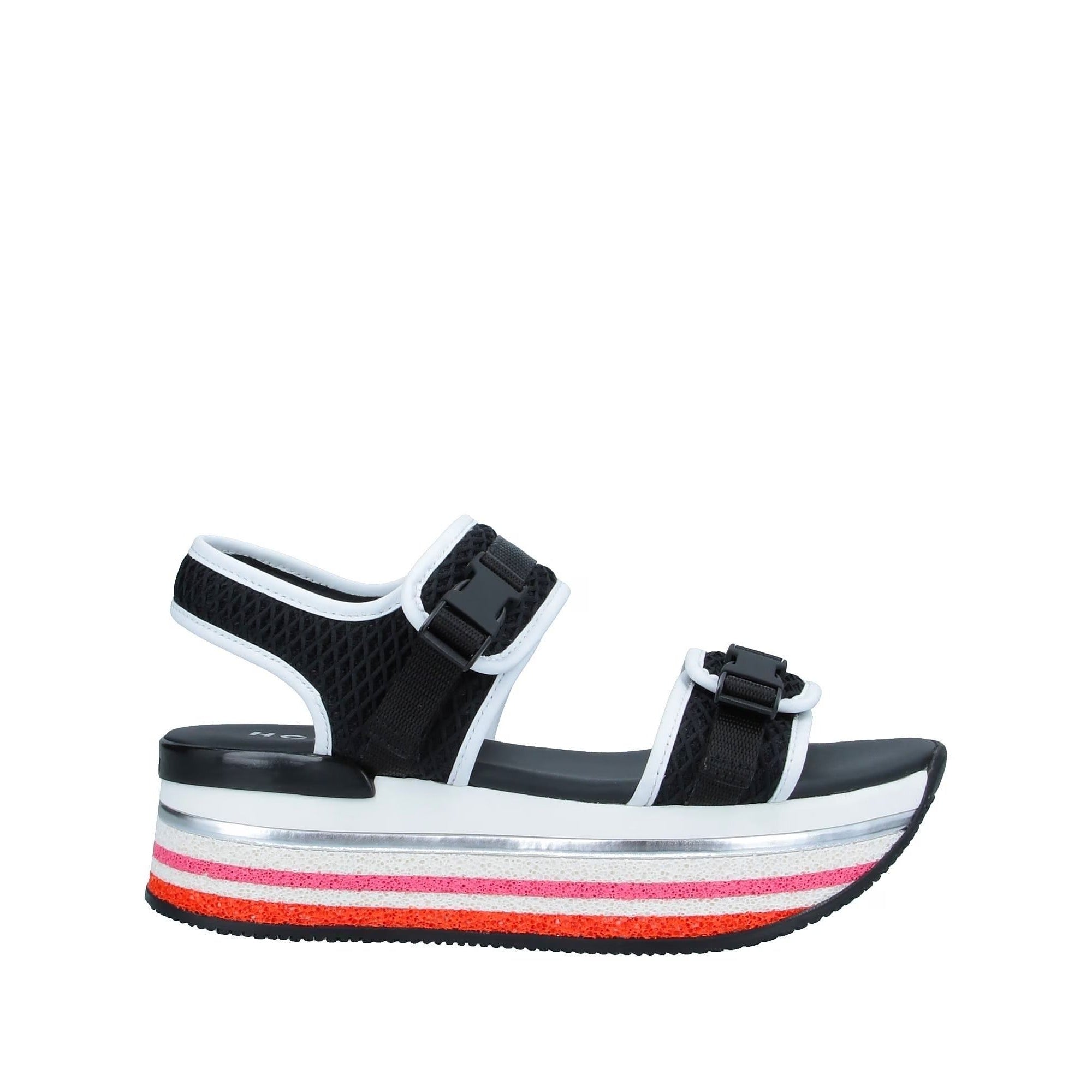 Hogan Maxi H222 сандалии, черный/красный