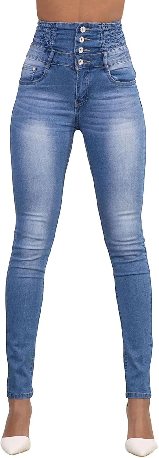 Джинсы скинни, Light Blue, Women