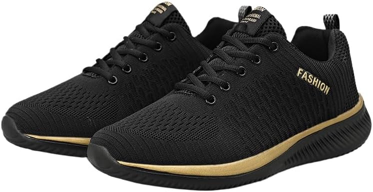 

Кроссовки мужские, дышащие с сеткой, для ходьбы, с поддержкой свода стопы, ортопедические, спортивные, для тренажерного зала, бега, путешествий, джоггинга, кросс-тренинга Hhhchpm, черный