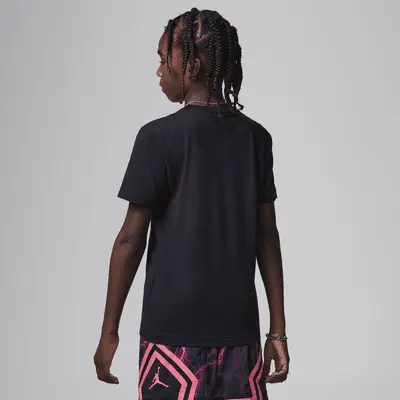 Футболка Jordan Big Kids' Jumpman Air Embroidered T-Shirt, черный — фото 2