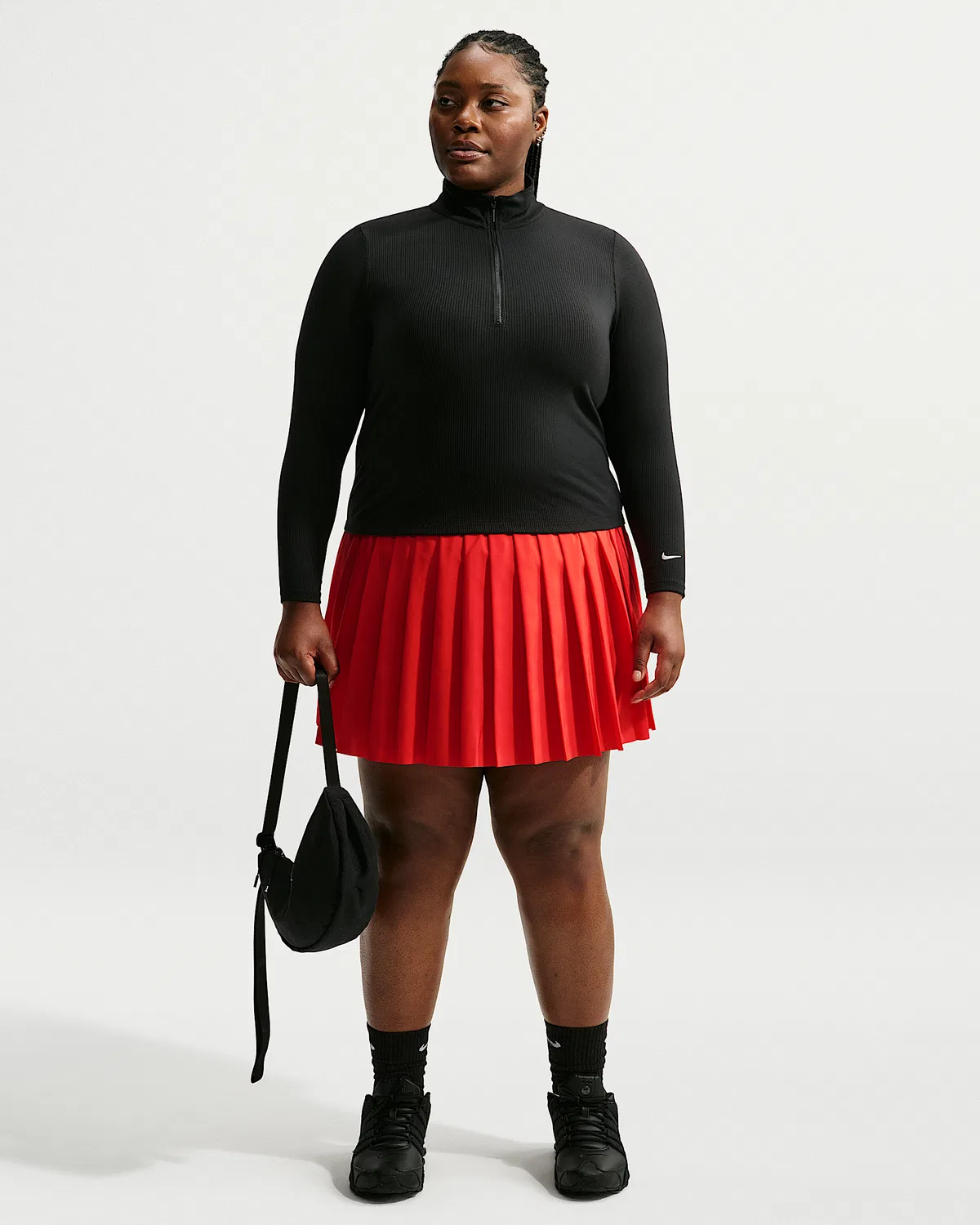Женская плиссированная юбка (большие размеры) Nike Sportswear, Light Crimson/Light Crimson