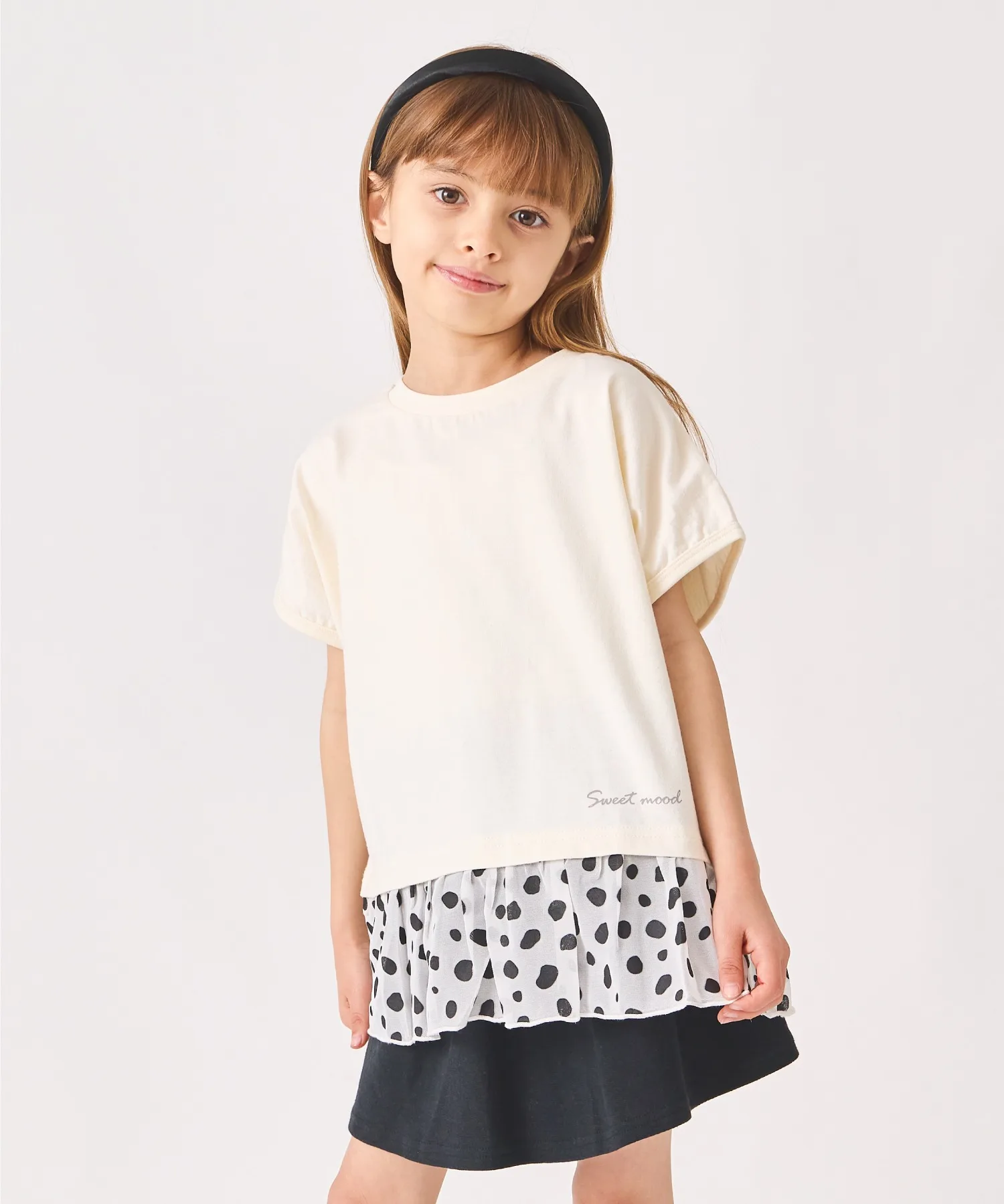 Детский топ с фрилом из 100% хлопка ever closet ivory — фото 2