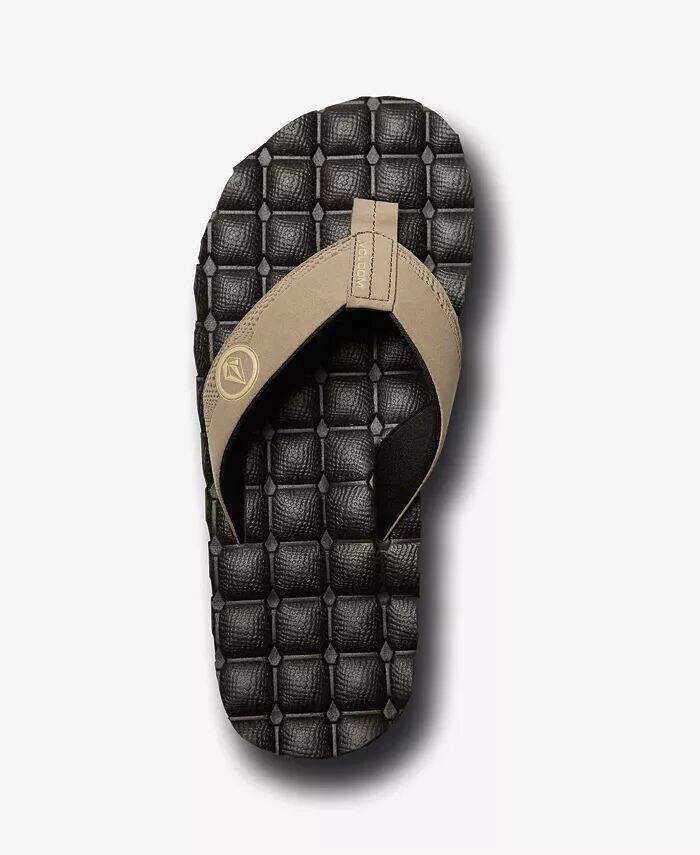 

Мужские сандалии-шлепанцы Recliner Extra Grippy Volcom, коричневый/бежевый