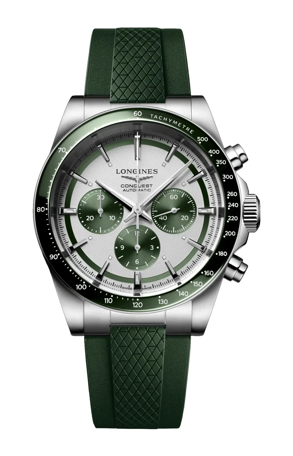 CONQUEST ХРОНОГРАФ 42 ММ - L3.835.4.02.9 LONGINES, серебряный