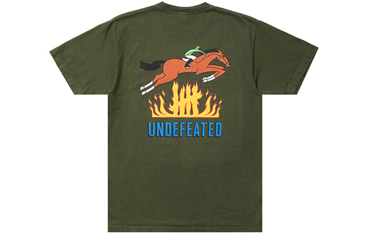 

Футболки унисекс с круглым вырезом, умеренно прямой крой Undefeated, темный зеленый