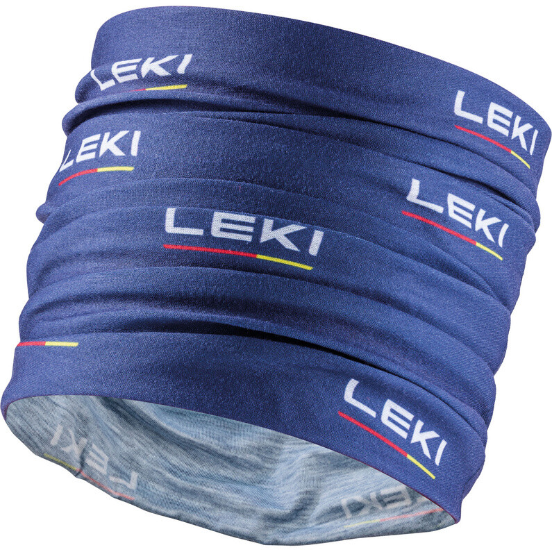 

Шарф-труба с логотипом Leki, синий