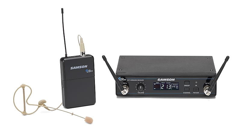 

Беспроводная система Samson Concert 99 Frequency-Agile UHF Wireless Earset Mic System - D Band (542–566 MHz)