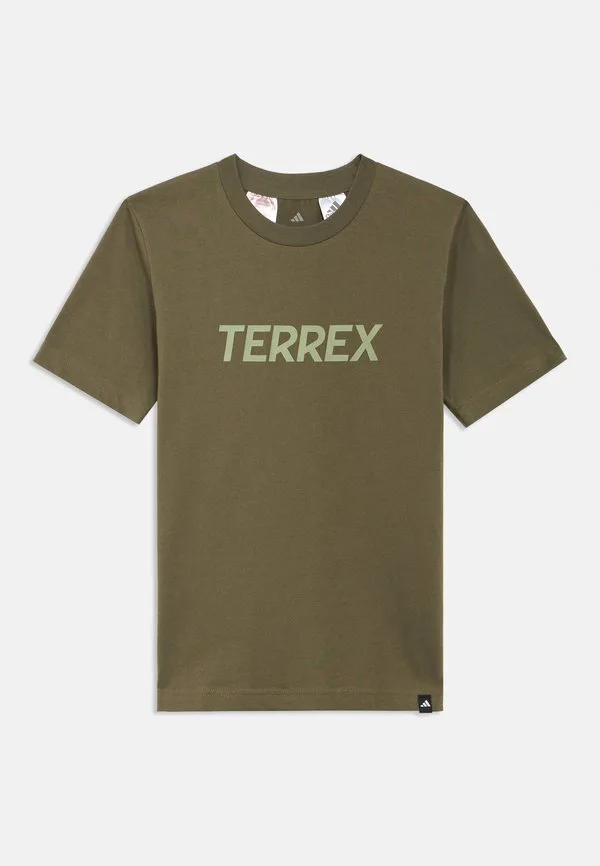 Футболка с логотипом, спортивная футболка унисекс Adidas Terrex, Olive Strata
