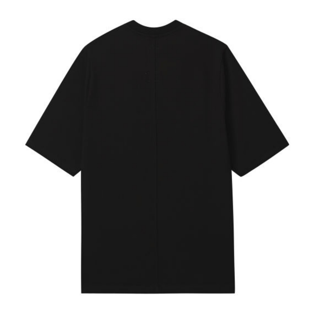 RICK OWENS Футболка мужская Black Crew Neck Moderate Straight Fit — фото 3