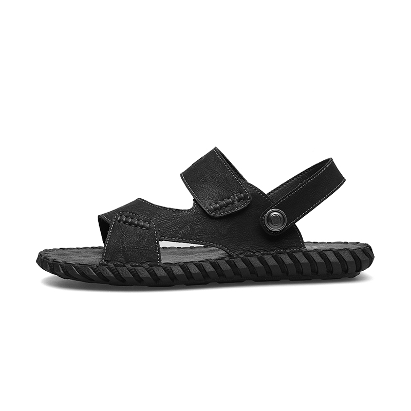

Jeep Мужские пляжные сандалии Saffron/Black/Brown в черном цвете, цвет Black