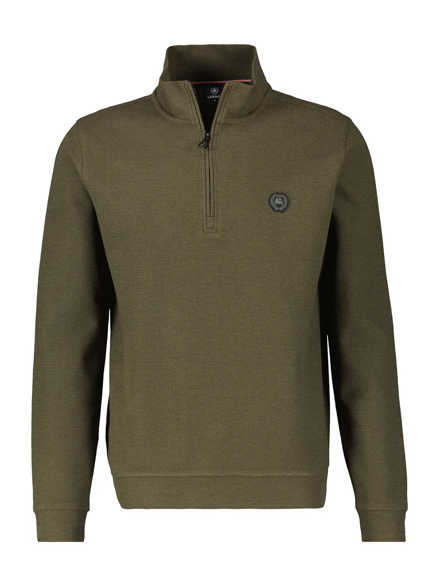 

Толстовка LERROS "LERROS Sweat-Troyer, Structure", цвет Aged Olive