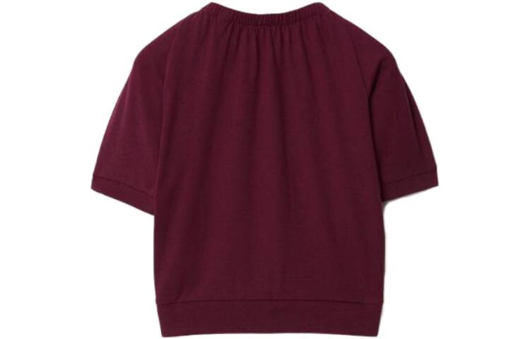Детская футболка Burberry, цвет Burgundy — фото 2
