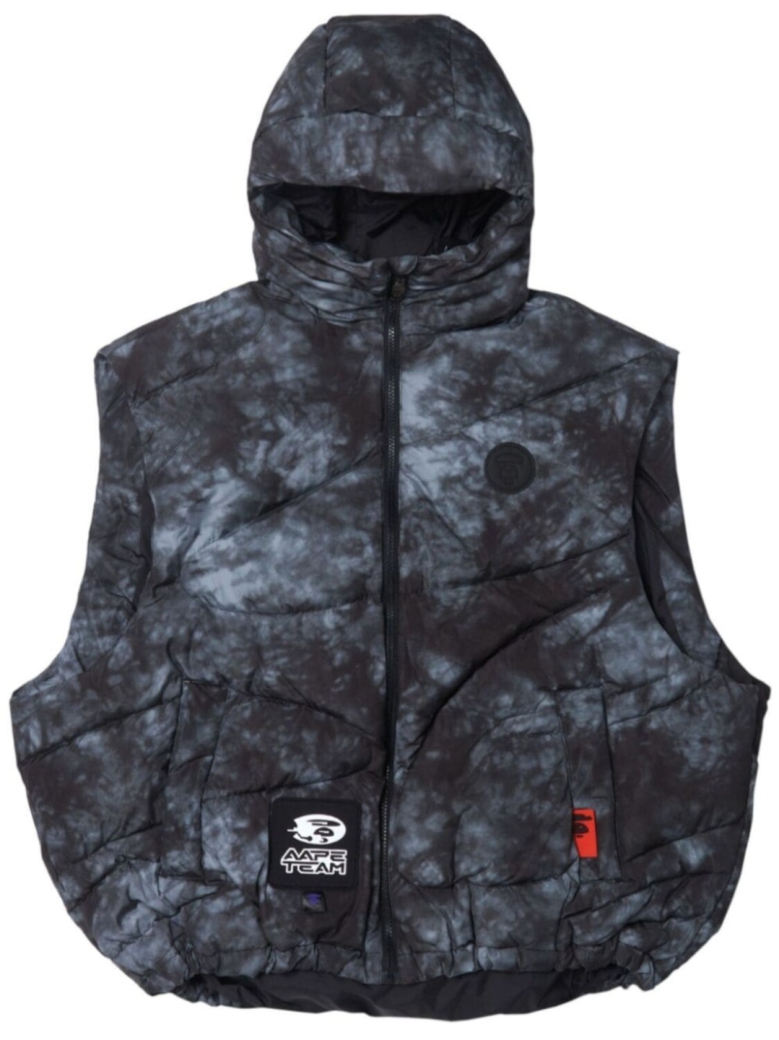 

AAPE BY *A BATHING APE жилет на молнии с узором, черный