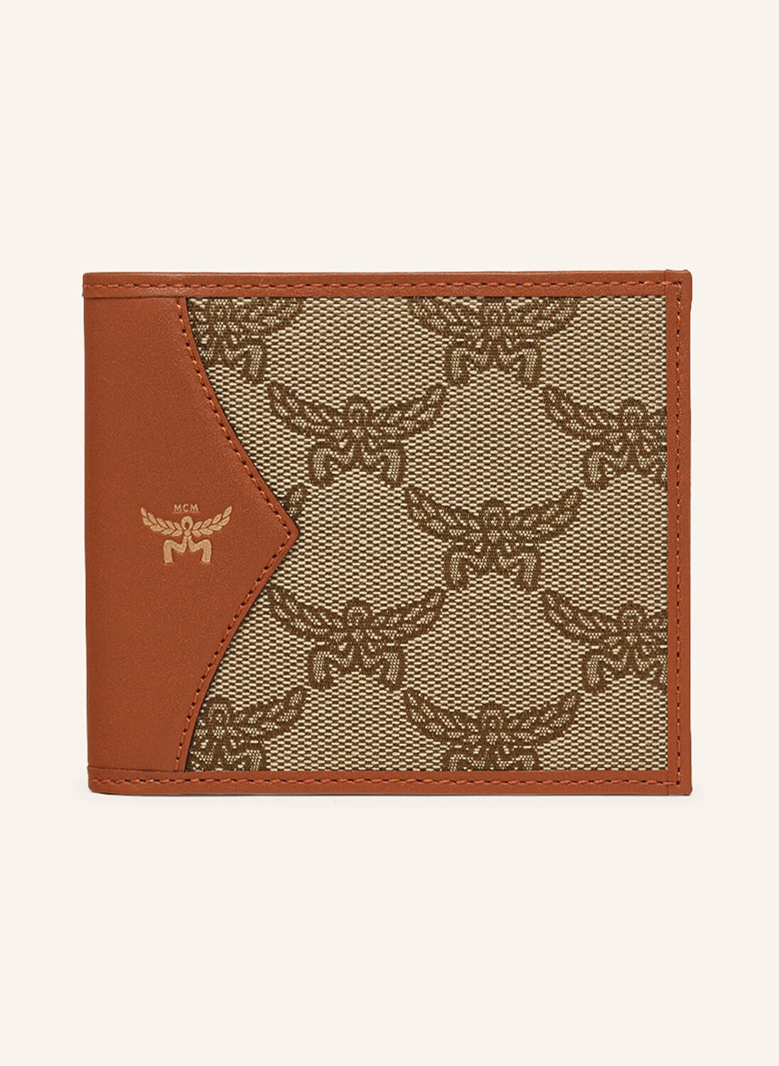 

Кошелек небесный маленький Mcm, бежевый