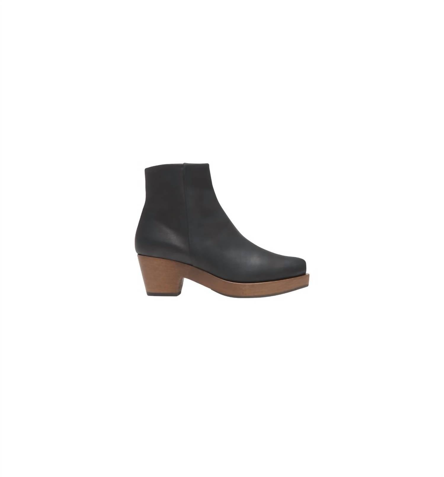 Женские Keep Shearling сапоги-клоги в черном цвете COCLICO