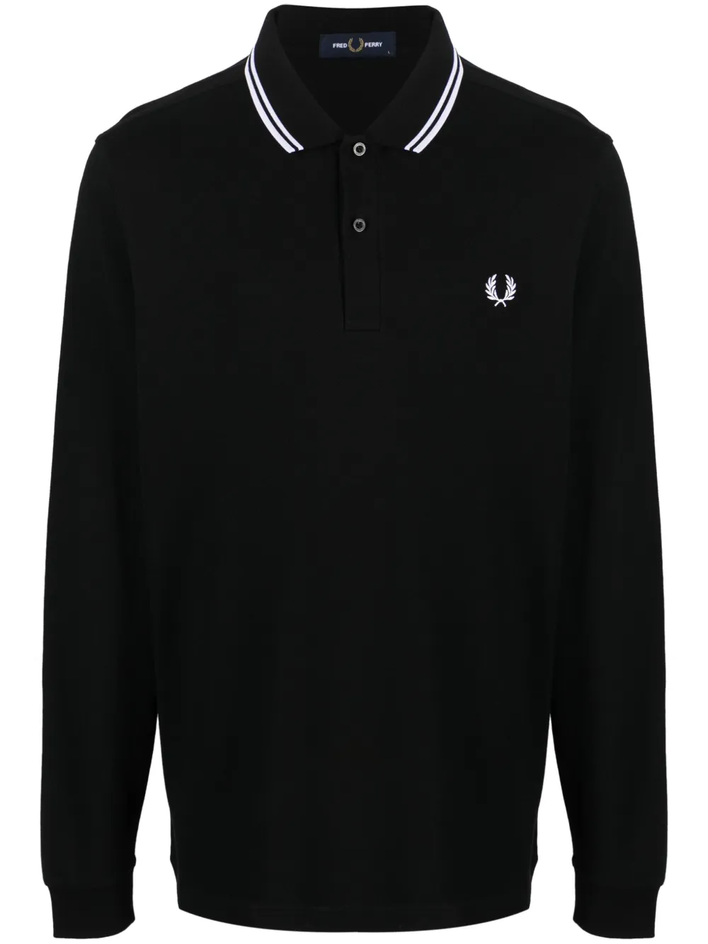 

Рубашка поло с длинными рукавами Fred Perry, черный