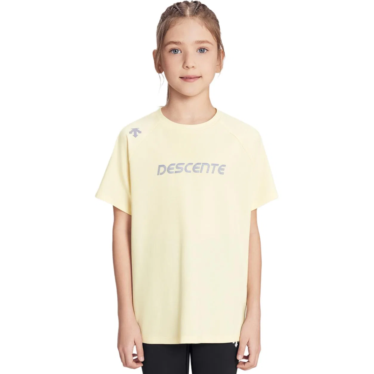 Футболка тренировочная Descente Teenagers белая — фото 3