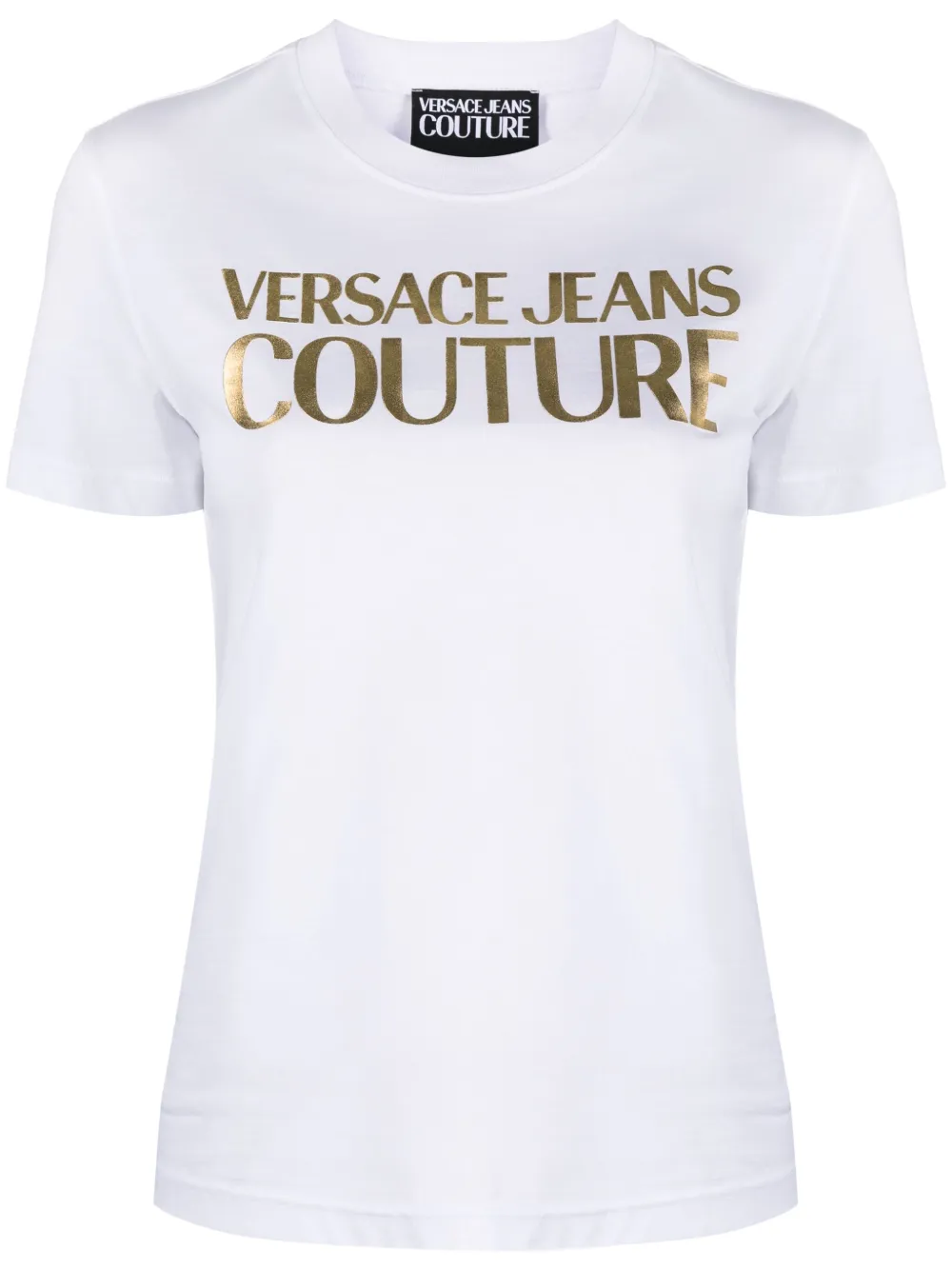 

Футболка с логотипом Versace Jeans Couture, белый