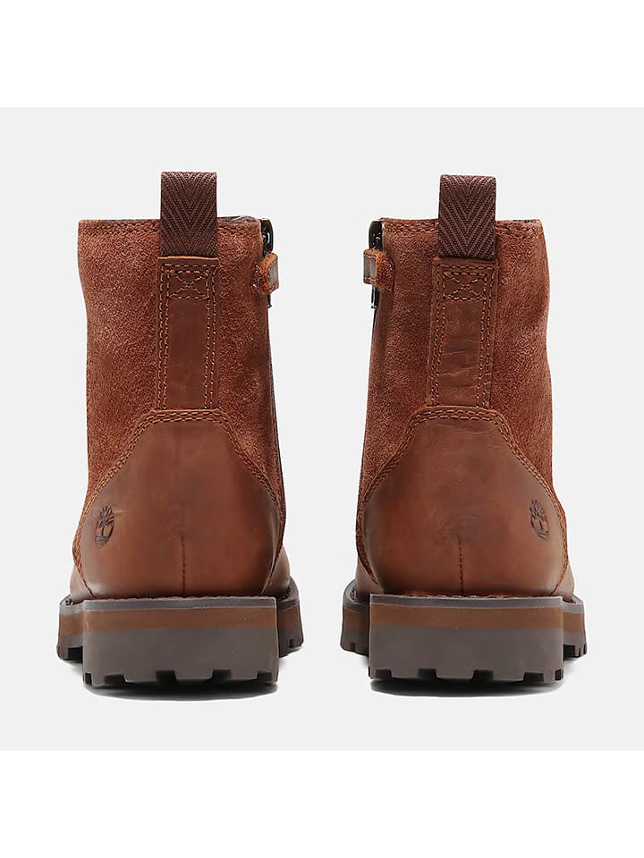 Timberland Кожаные сапоги "Courma" светло-коричневого цвета — фото 4