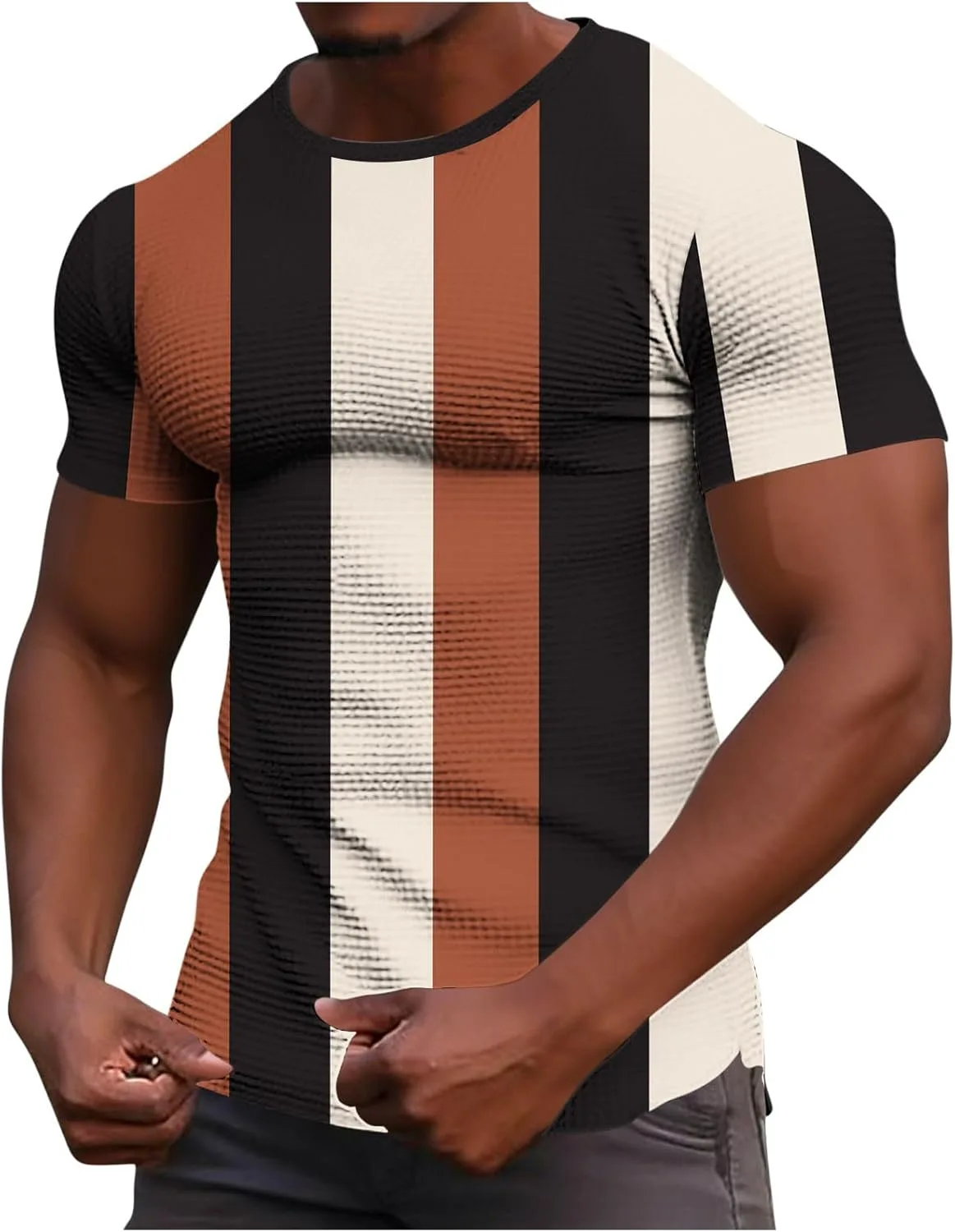 

Футболка мужская Color Block Casual Loose Stretchy
