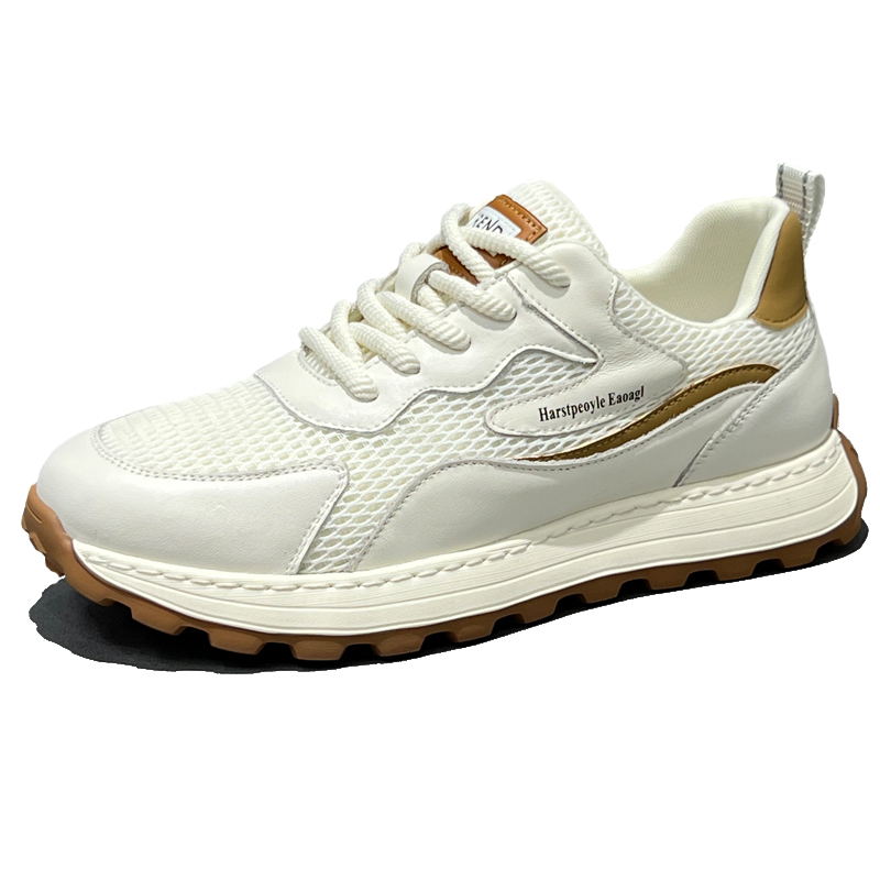 

Низкие повседневные туфли мужские ZUOSAISI, White Apricot