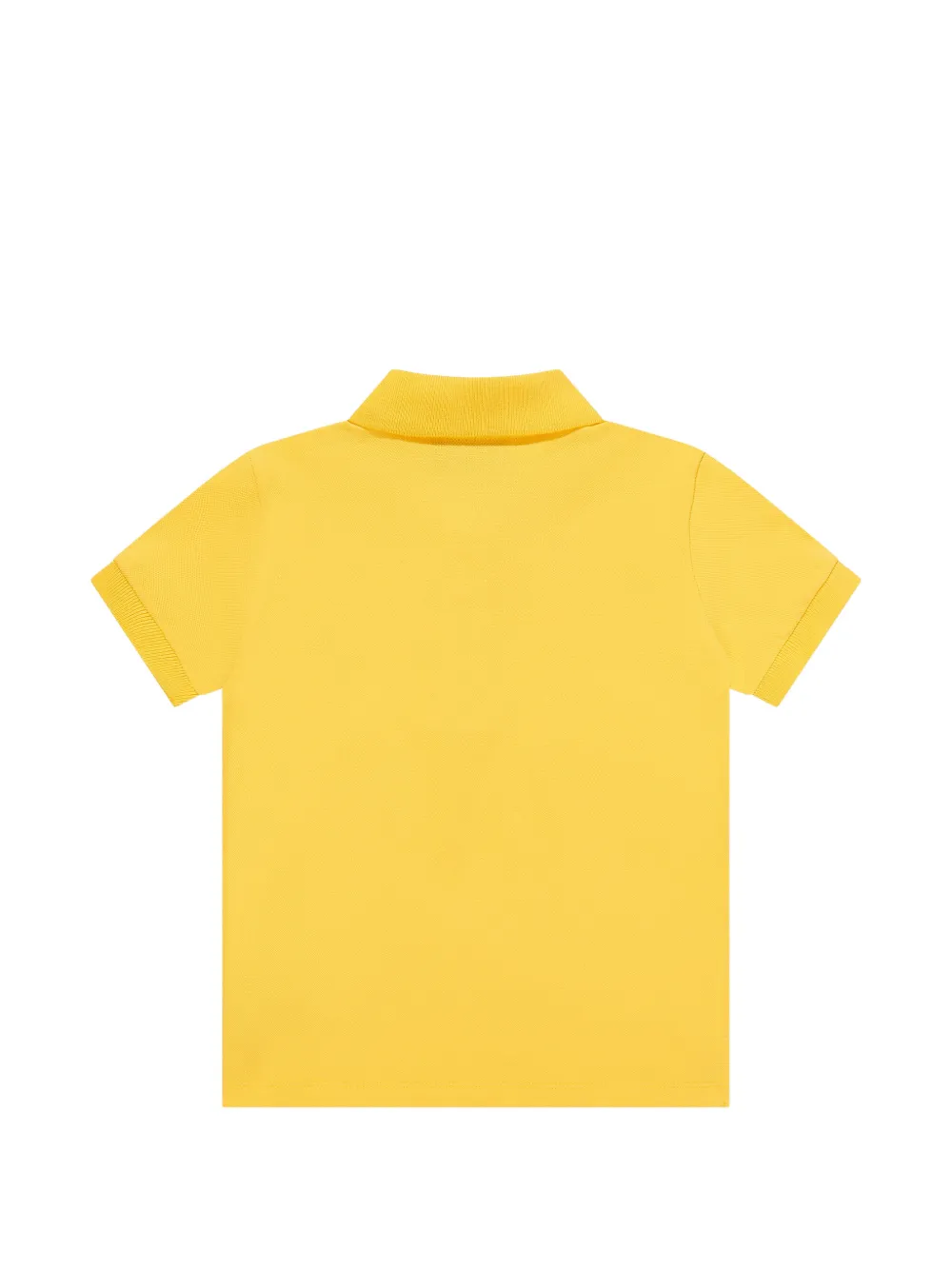 Поло с логотипом и застежкой на пуговицах Moschino Kids, желтый — фото 2