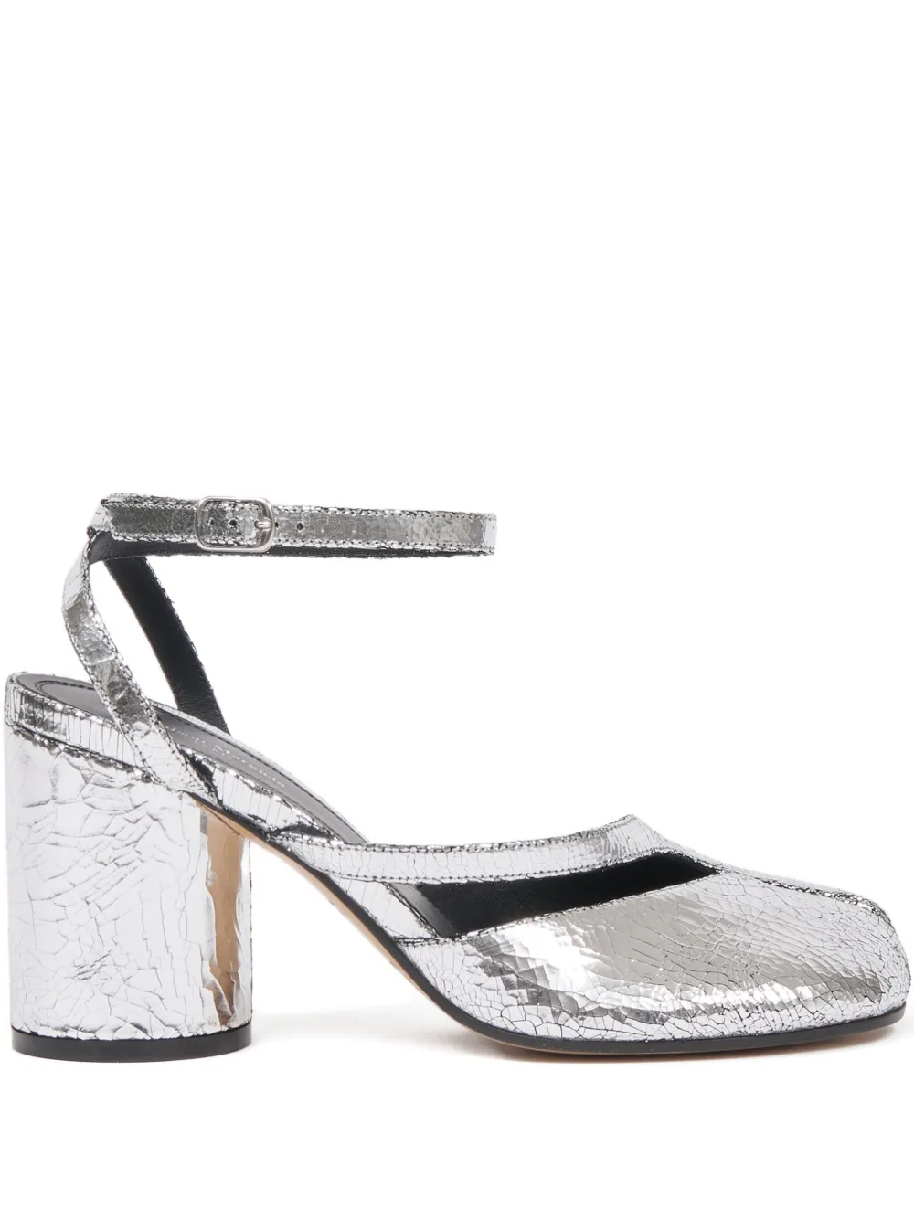 Туфли на каблуке 80 Maison Margiela, серебристый