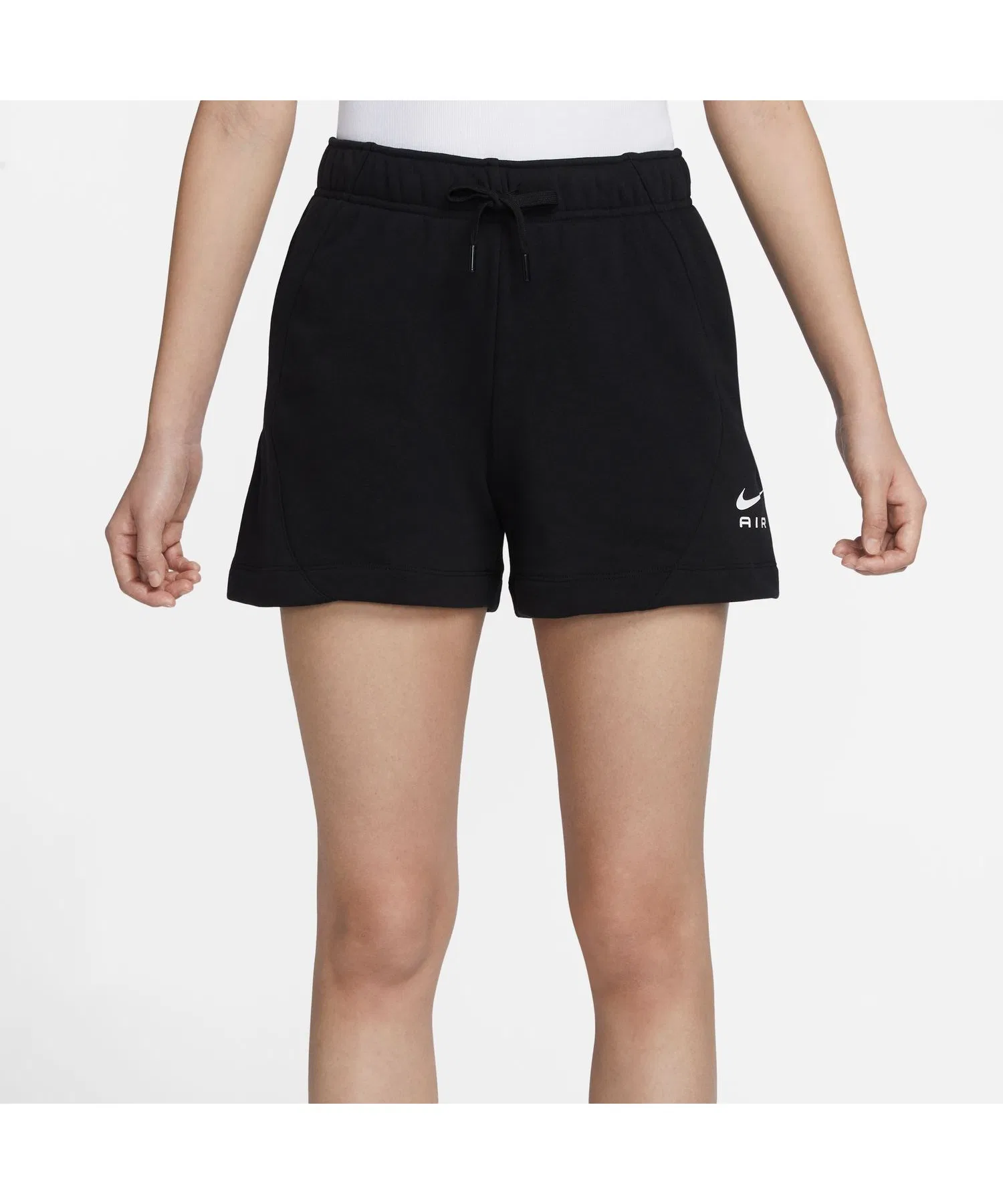 Женские флисовые шорты Nike Air чёрные — фото 2