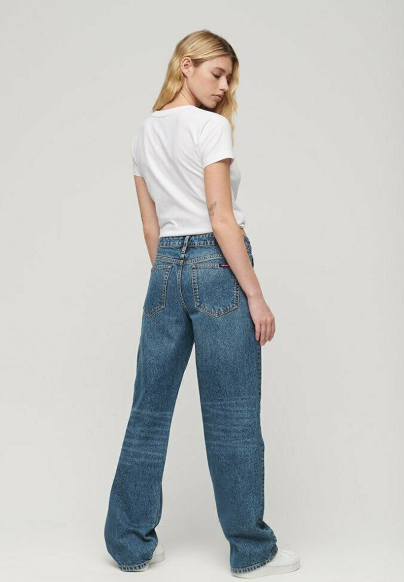 Джинсы свободного кроя MID RISE WIDE LEG Superdry, цвет fulton vintage blue — фото 2