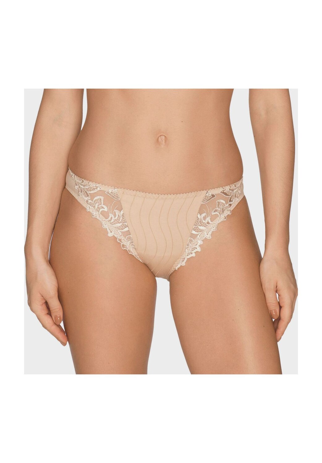 

Трусы Deauville, частично прозрачные, кружевные, женские Prima Donna, цвет Latte